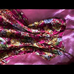 pink floral dress